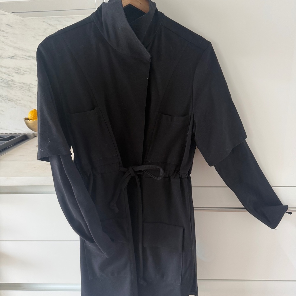 Neville Wisdom Original Design Black Wrap Jacket Tunic Small Avant Garde Designe